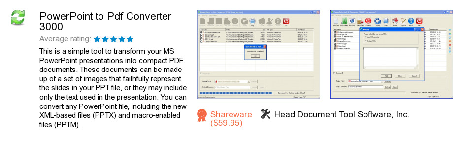 PowerPoint to Pdf Converter 3000