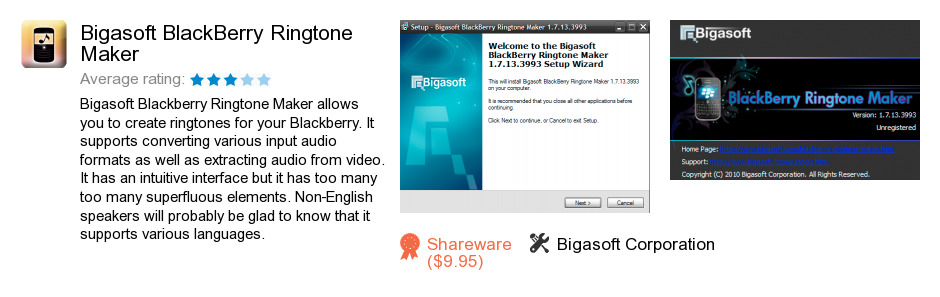 Bigasoft BlackBerry Ringtone Maker