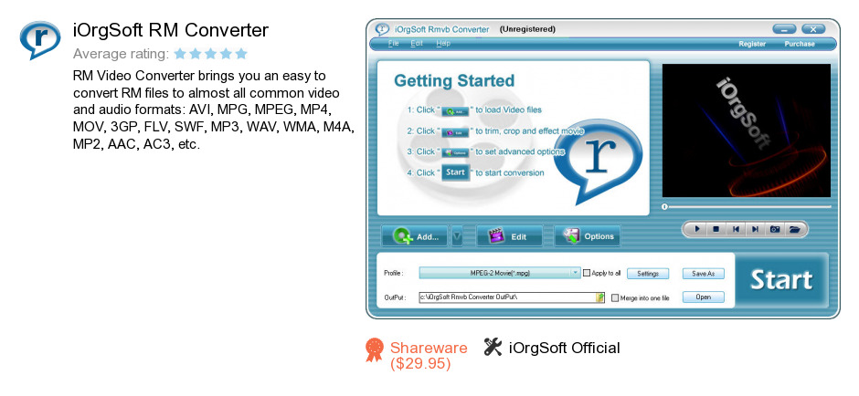 IOrgSoft RM Converter