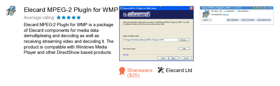 Elecard MPEG-2 PlugIn for WMP