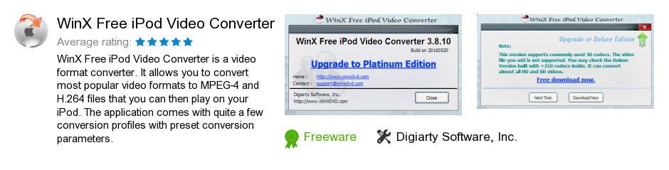 WinX Free iPod Video Converter
