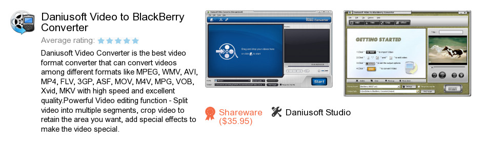 Daniusoft Video to BlackBerry Converter