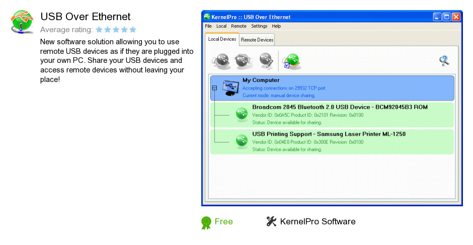 USB Over Ethernet