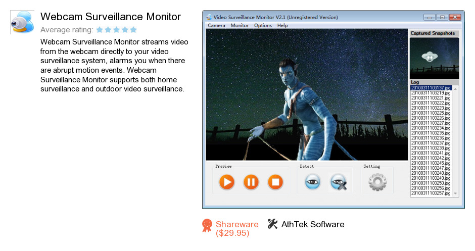 Webcam Surveillance Monitor