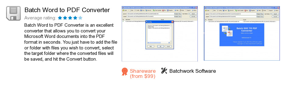 Batch Word to PDF Converter