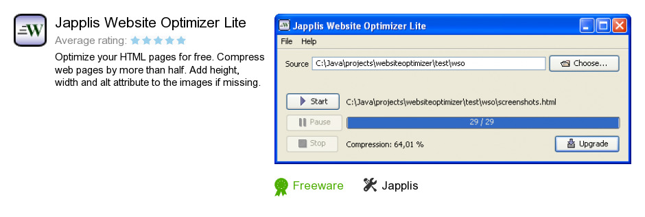 Japplis Website Optimizer Lite