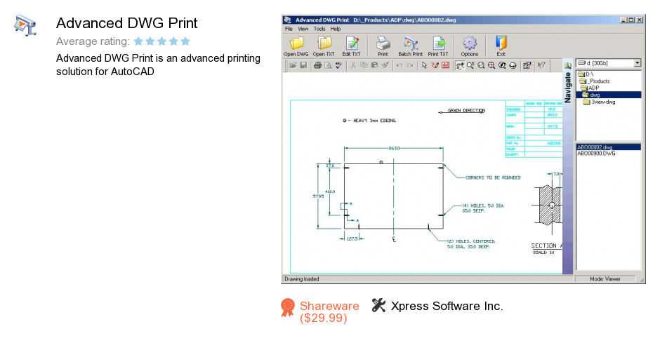Advanced DWG Print