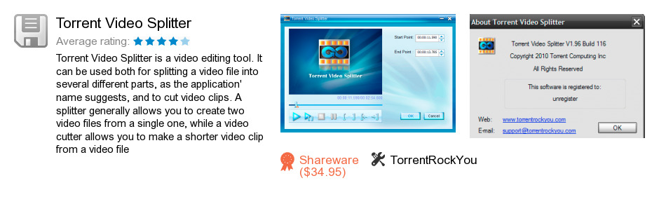 Torrent Video Splitter