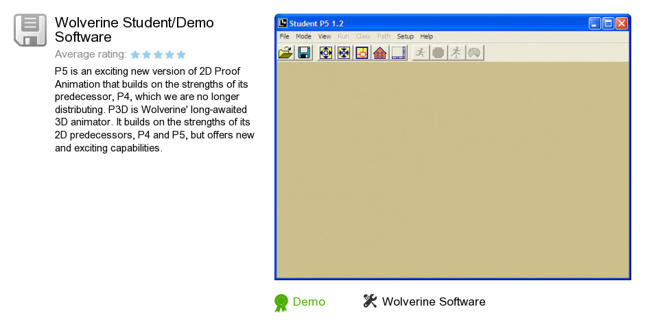 Wolverine Student/Demo Software