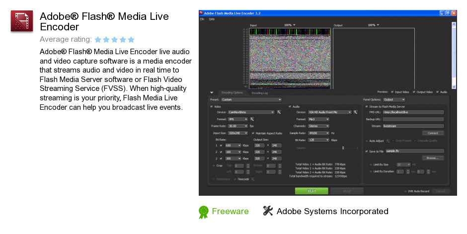 Adobe® Flash® Media Live Encoder