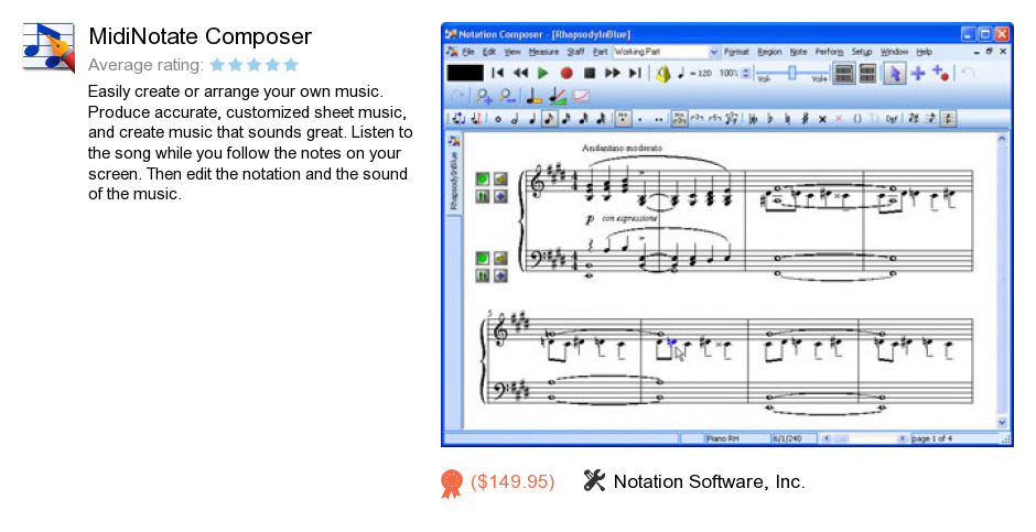 MidiNotate Composer