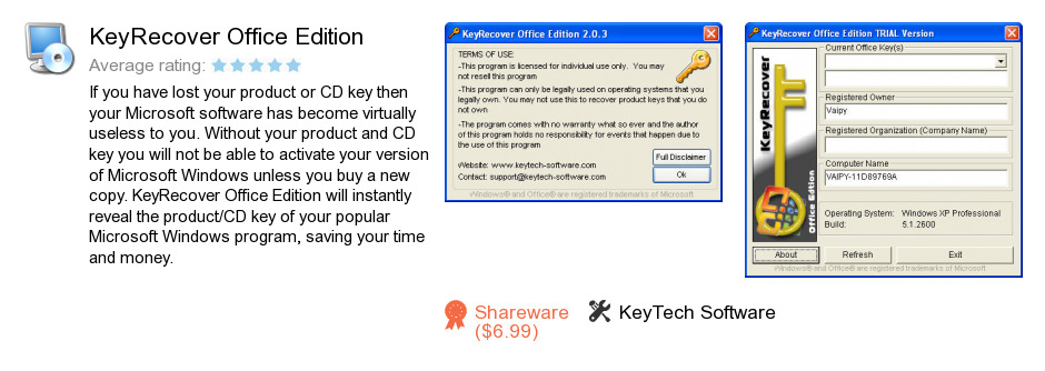KeyRecover Office Edition