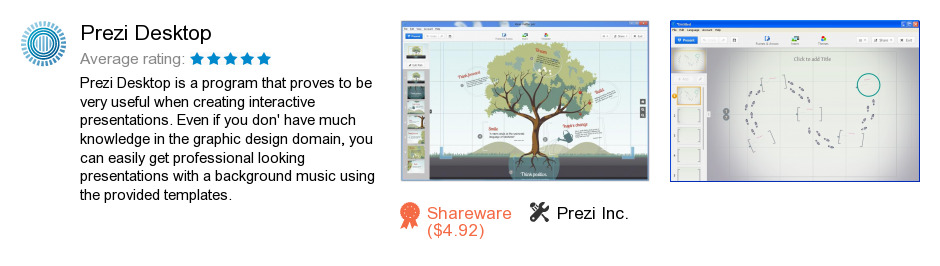 review prezi desktop is a program developed by prezi inc we know of ...