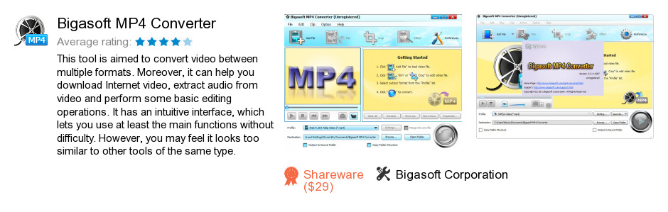 Bigasoft MP4 Converter
