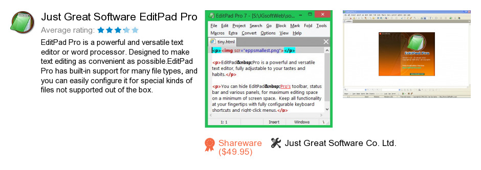 Just Great Software EditPad Pro