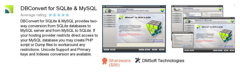 DBConvert for SQLite & MySQL
