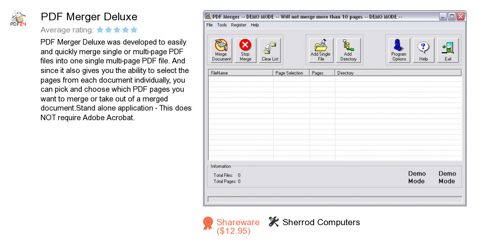 PDF Merger Deluxe