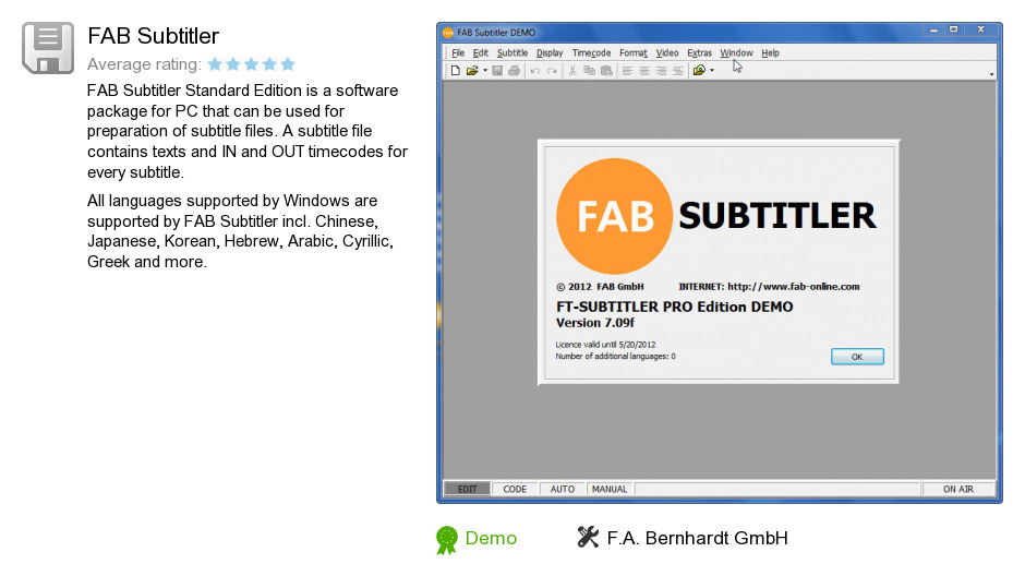 FAB Subtitler