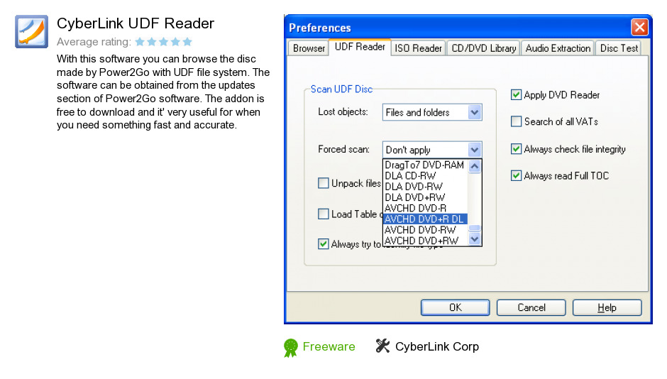 CyberLink UDF Reader