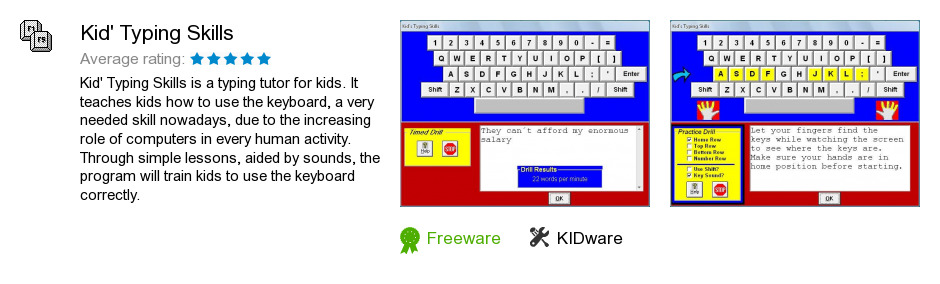 Kid's Typing Skills