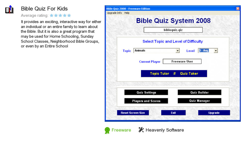 Bible Quiz For Kids