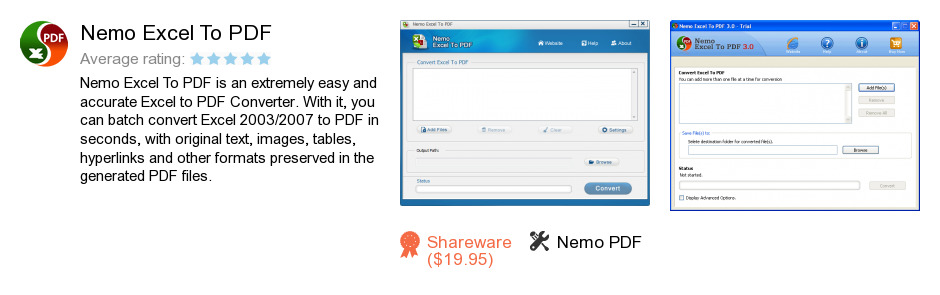 Nemo Excel To PDF