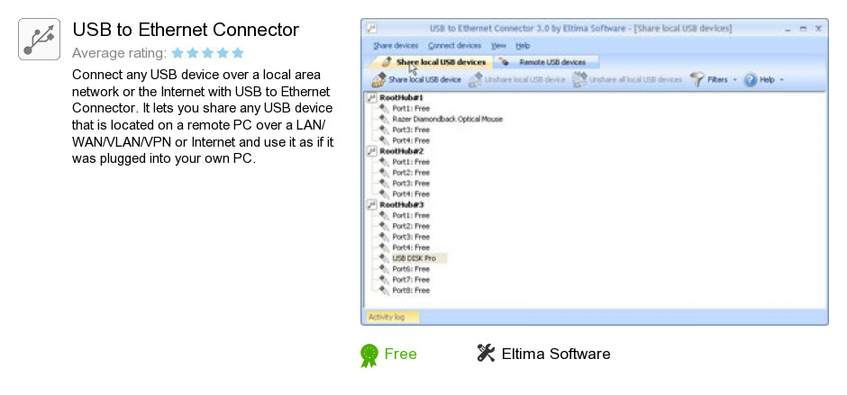 USB to Ethernet Connector
