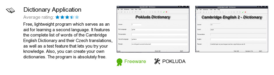 Dictionary Application