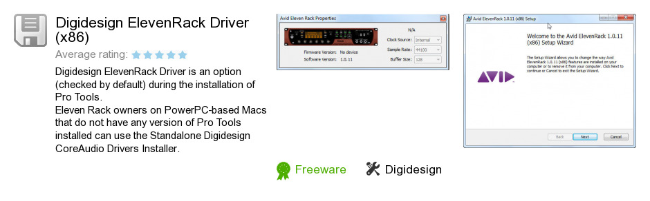 Digidesign ElevenRack Driver (x86)