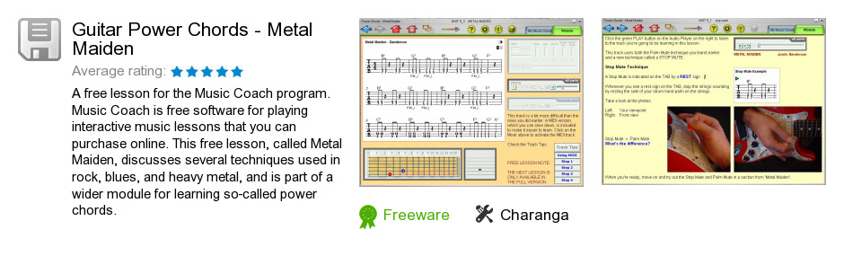 Guitar Power Chords - Metal Maiden