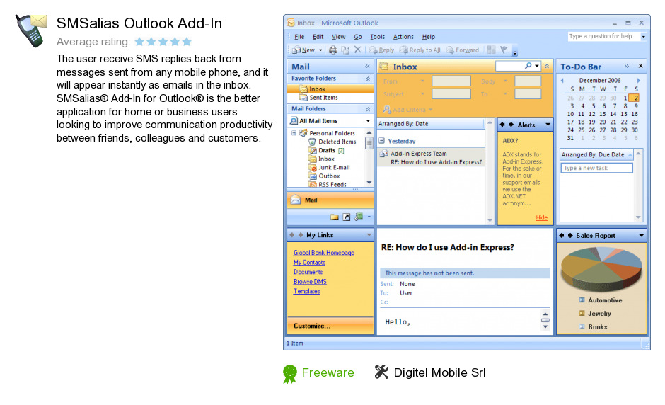 SMSalias Outlook Add-In