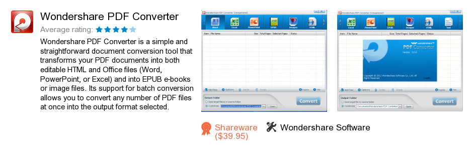 Wondershare PDF Converter