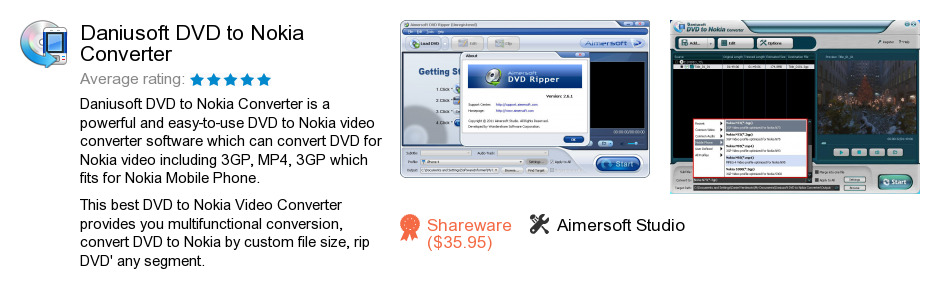 Daniusoft DVD to Nokia Converter