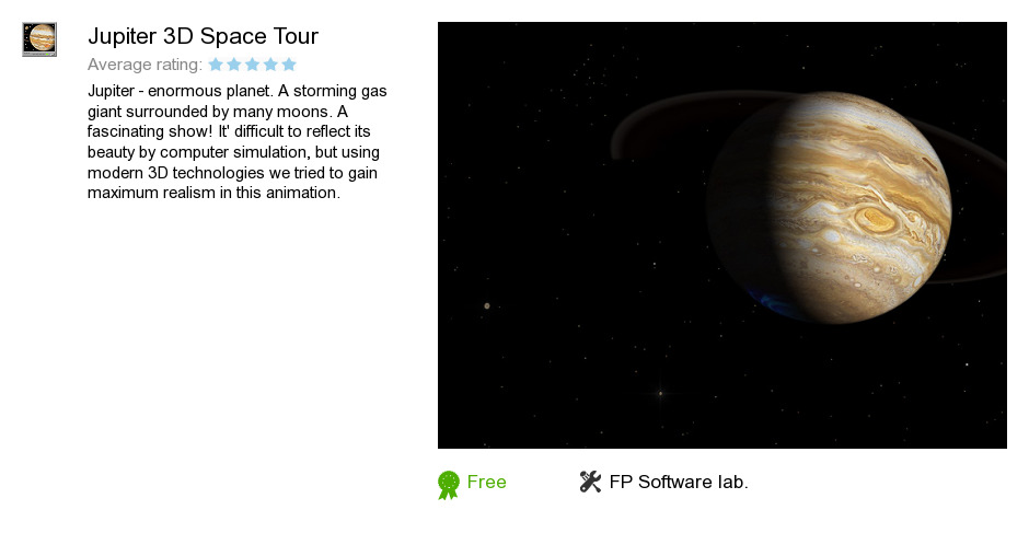 Jupiter 3D Space Tour